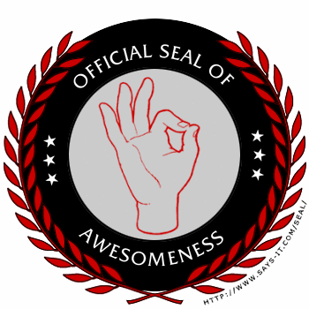 Awesomeness seal